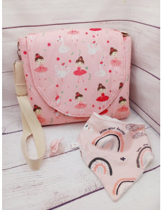 Sac à langer nomade ballerine et galaxy