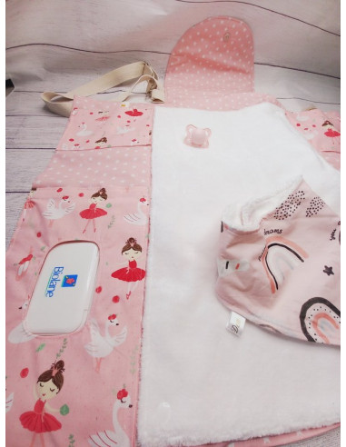 Sac à langer nomade ballerine et galaxy