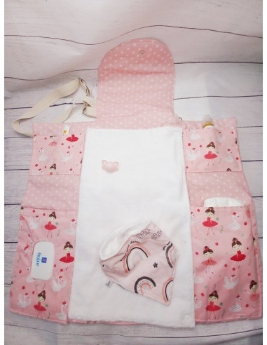 Sac à langer nomade ballerine et galaxy