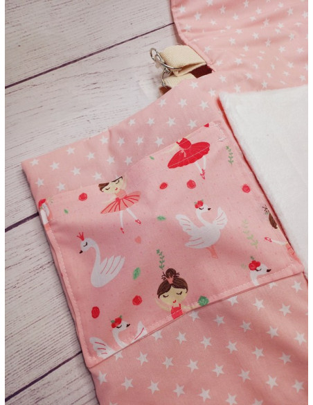 Sac à langer nomade ballerine et galaxy