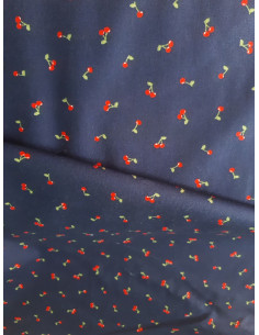 Tissus oeko tex cerise bleu
