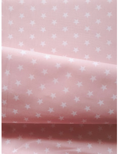 Tissus oeko tex étoile rose