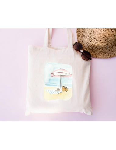 Tote bag plage pré commande