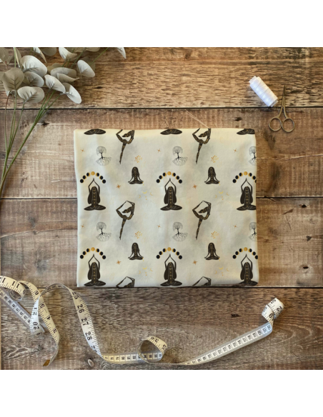 tissu yoga lune spirituel