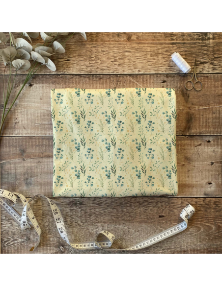 tissus eucalyptus beige