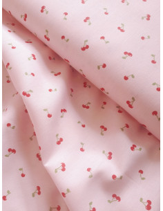 Tissus oeko tex cerise rose