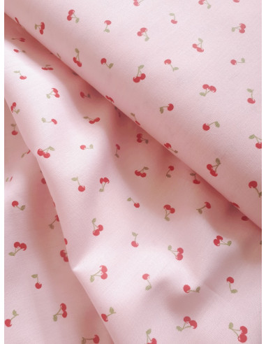 Tissus oeko tex cerise rose