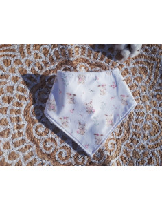 Tissus oeko tex lapin rose