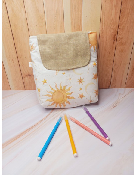 Sac à dos école maternelle soleil