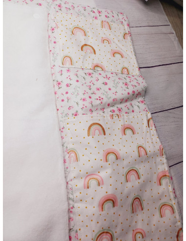Matelas à langer nomade arc en ciel