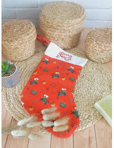 Chaussette de noël personnalisable en coton