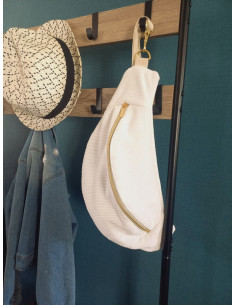 sac banane velour