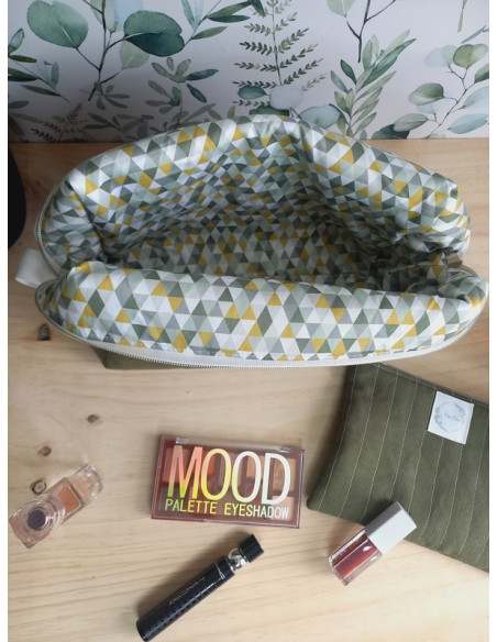 Trousse de toilette kaki