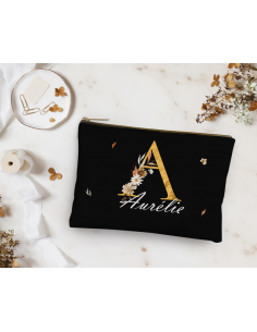 Trousse / pochette noir nature