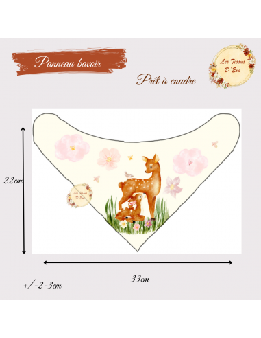 Coupon couverture 75*95 cm biche pré commande