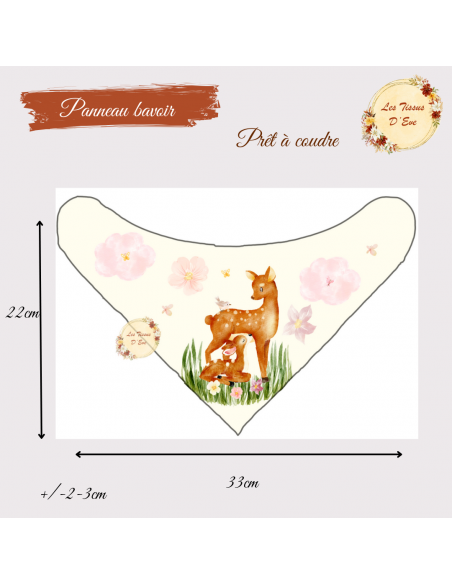 Coupon couverture 75*95 cm biche pré commande