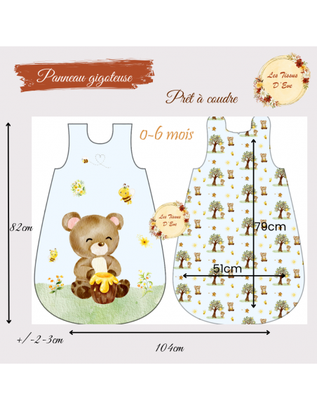 Coupon tablier winnini  pré commande taille 2-5ans