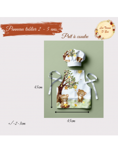 Coupon tablier winnini  pré commande taille 2-5ans