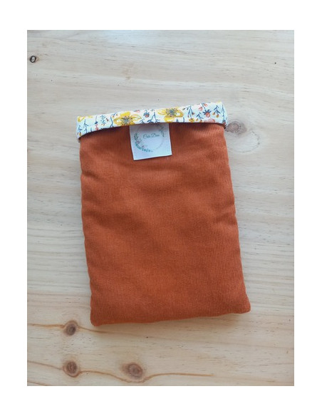 Housse livre réversible Pocket / liseuse / tablette personnalisée