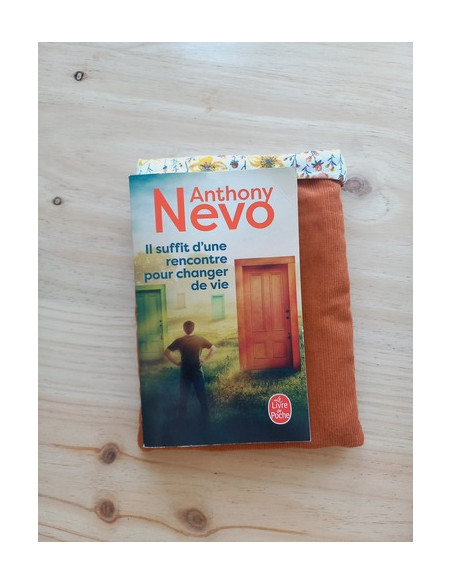 Housse livre réversible Pocket / liseuse / tablette personnalisée