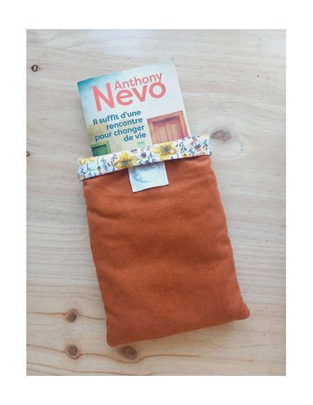 Housse livre réversible Pocket / liseuse / tablette personnalisée