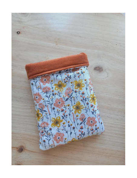 Housse livre réversible Pocket / liseuse / tablette personnalisée