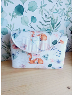Pochette / tapis à langer nomade biche