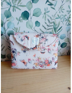 Pochette / tapis à langer nomade papillon