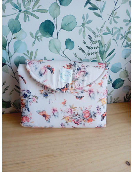 Pochette / tapis à langer nomade papillon