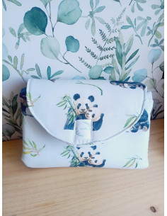 Pochette / tapis à langer nomade panda