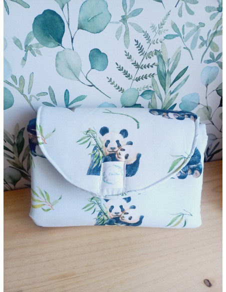 Pochette / tapis à langer nomade panda