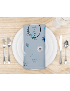 Serviette de table bleuté pré commande 2
