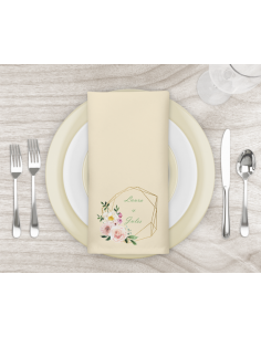 Serviette de table beige pré commande