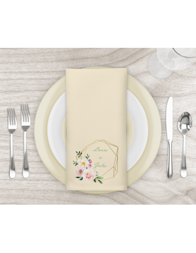 Serviette de table beige pré commande