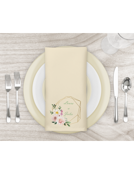 Serviette de table beige pré commande