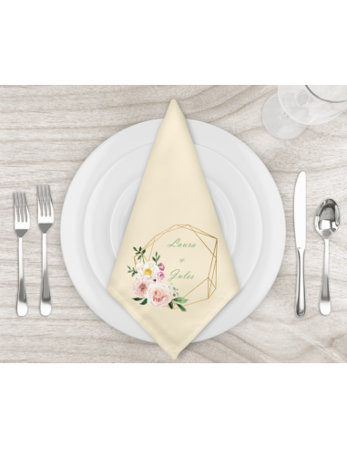 Serviette de table beige pré commande