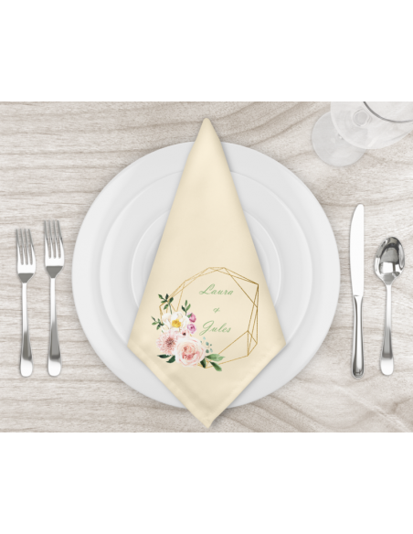 Serviette de table beige pré commande