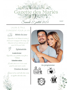 Gazette des mariés eucalyptus canva 2