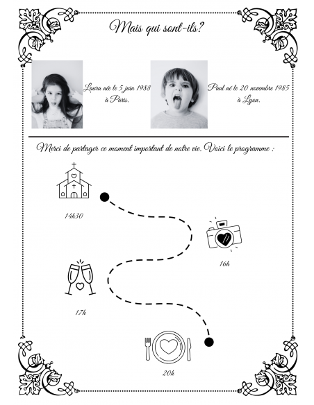 Gazette des mariés canva