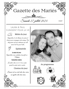Gazette des mariés canva 2