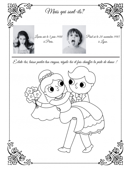 Gazette des mariés enfants canva