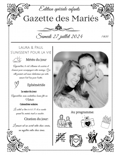 Gazette des mariés enfants canva 2