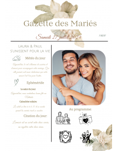 Gazette des mariés boho canva 2
