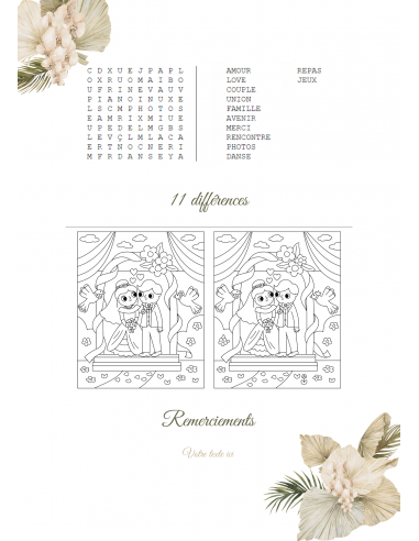 Gazette des mariés boho canva