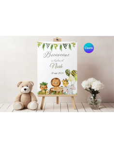 Panneau de bienvenue safari