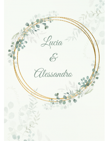 Modèle faire part eucalyptus