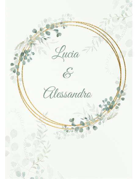 Modèle faire part eucalyptus