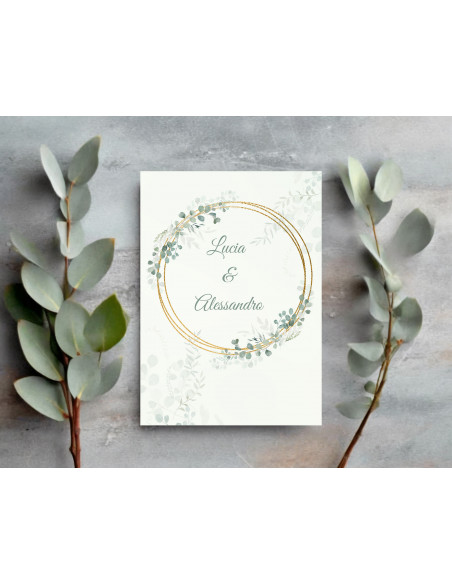 Modèle faire part eucalyptus