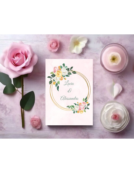 Modèle faire part fleurs d'été