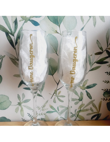 Flute à champagne personnalisée